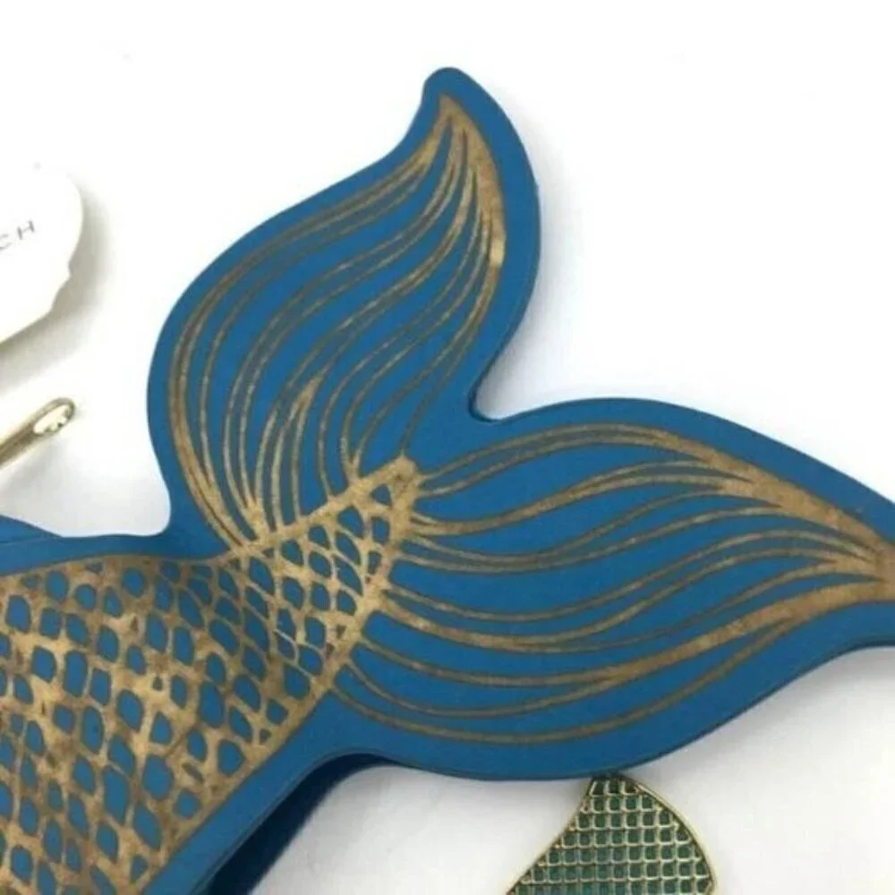 Mermaid Pouch & Matching Mermaid Keychain NEW Gift Set C.R. Gibson